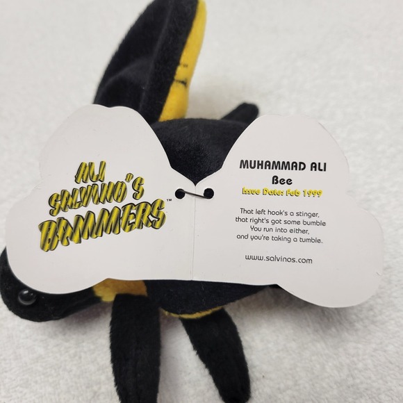 Ali Salvino's Bammers 1999 Muhammad Ali‎ Bee bean bag plush - Picture 3 of 5